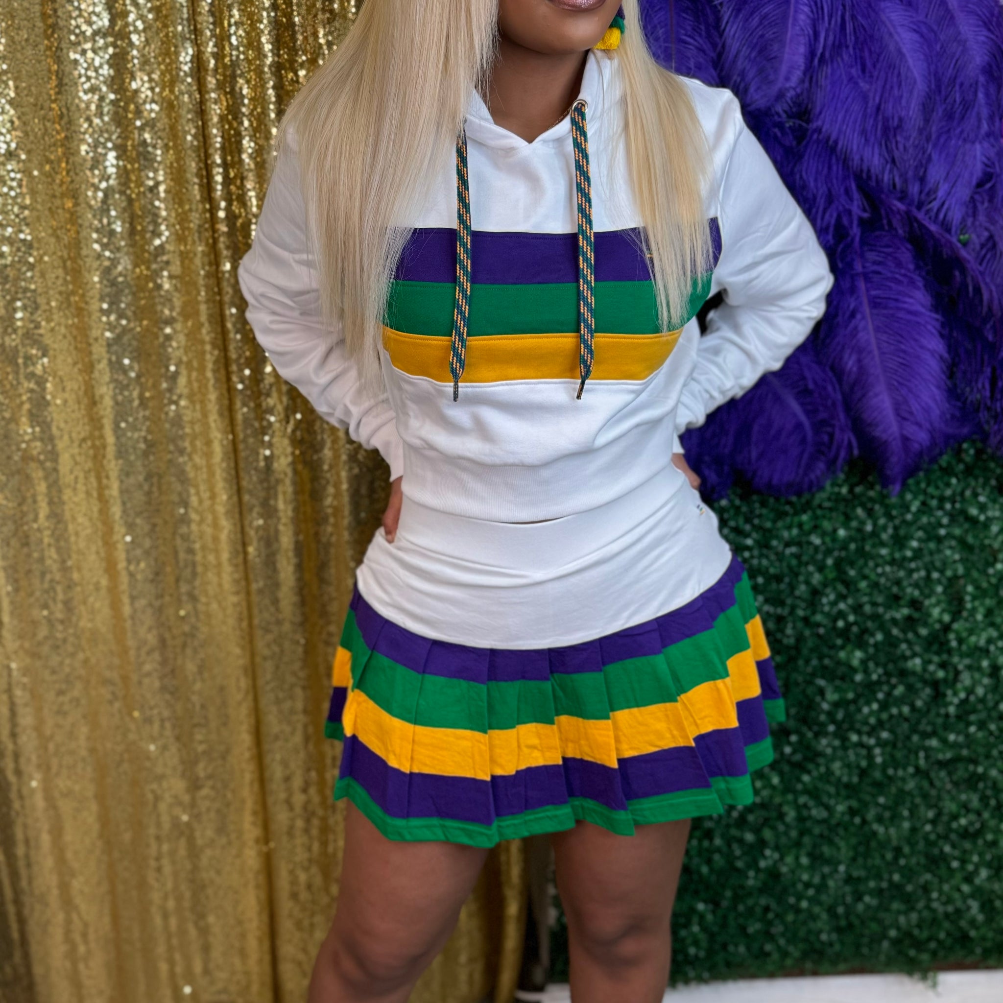 Plus Size Mardi Gras Skorts (Skort Only)