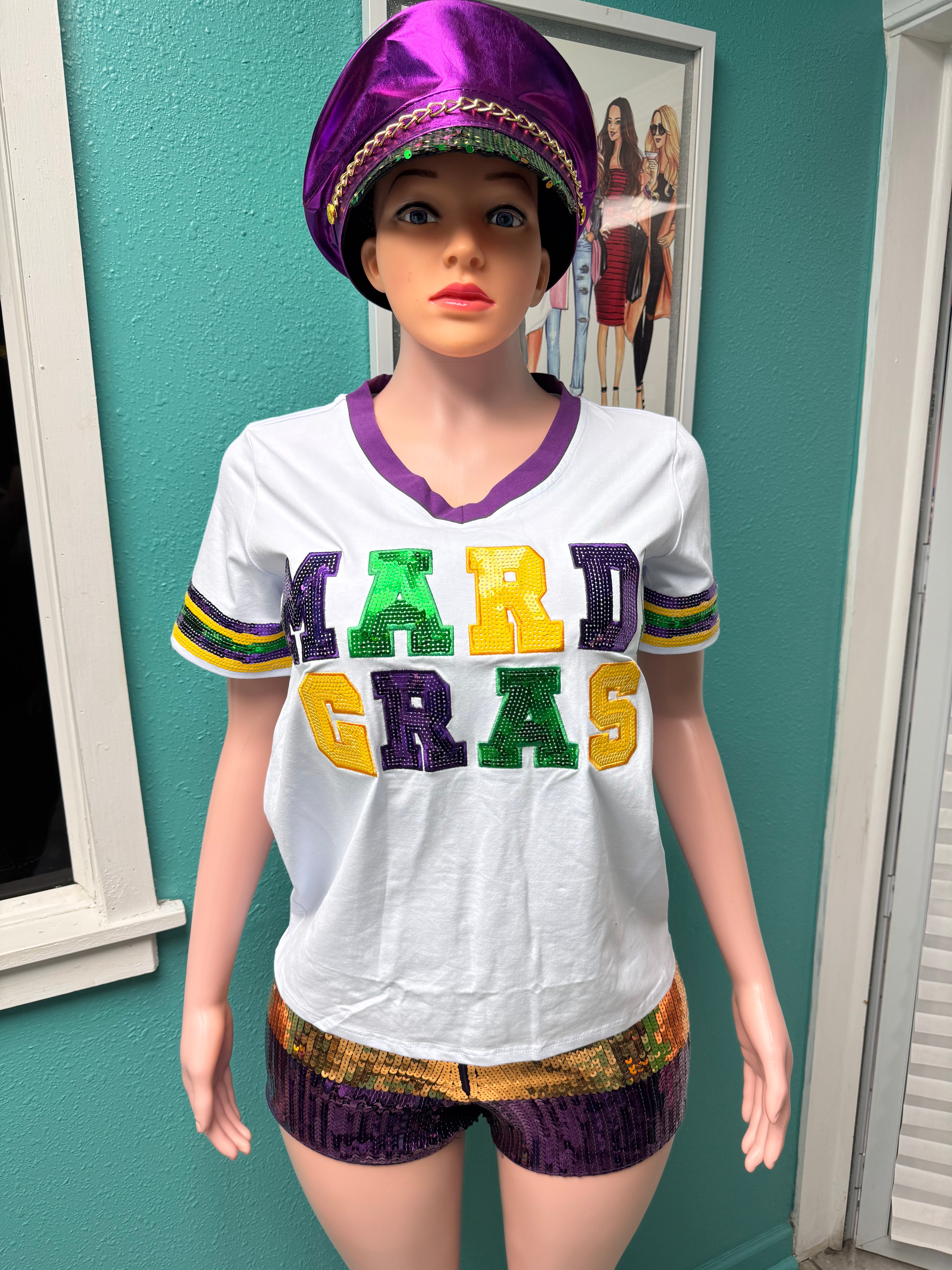 Mardi Gras Jersey Shirts (S-2X)