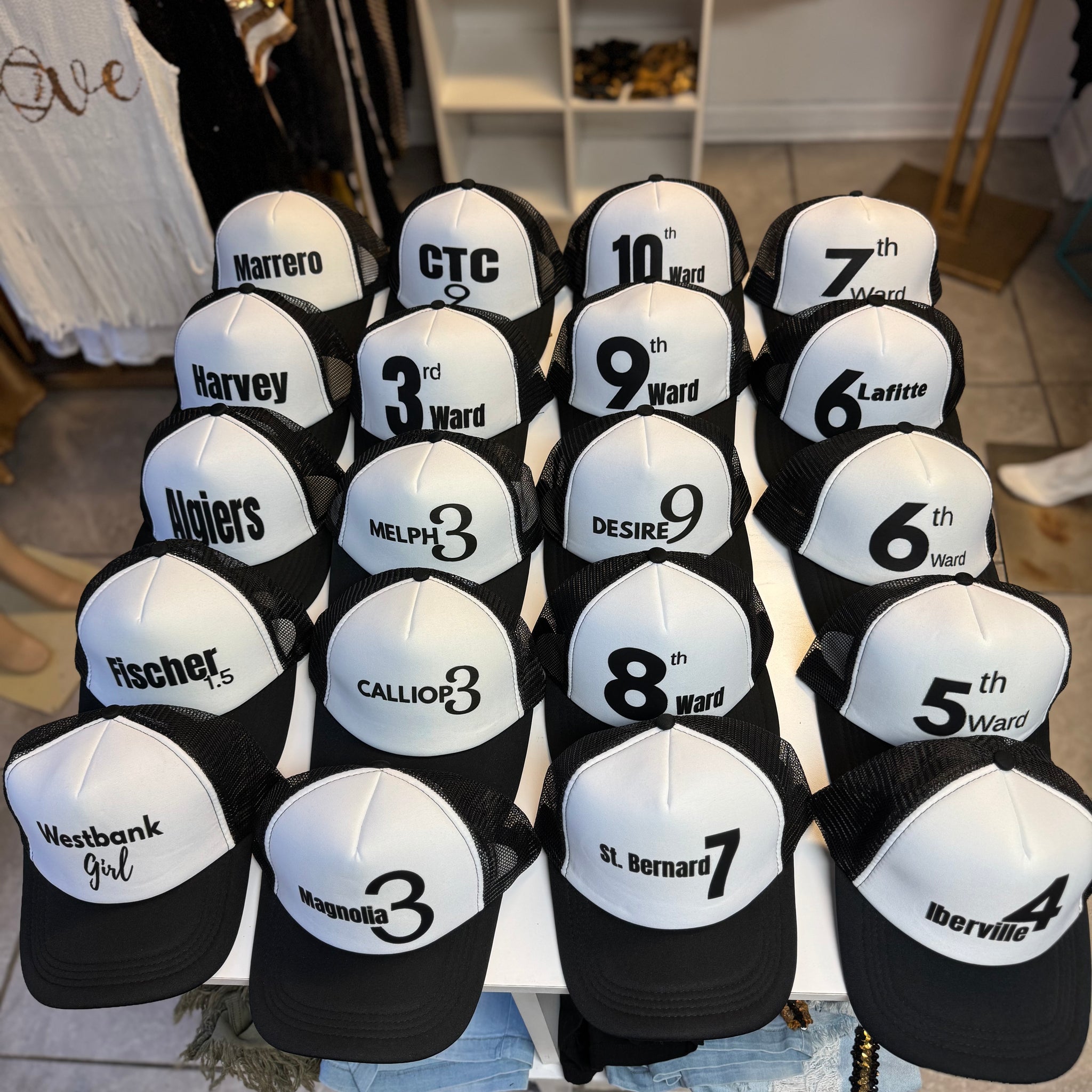 Ward/City Caps