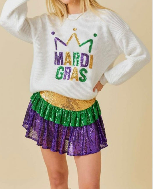 Mardi Gras Sweater