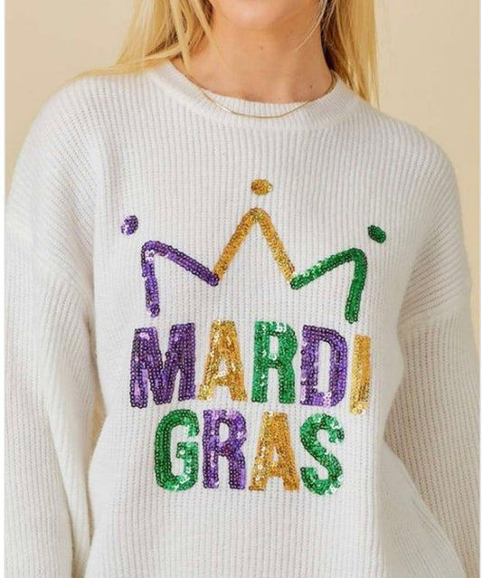 Mardi Gras Sweater