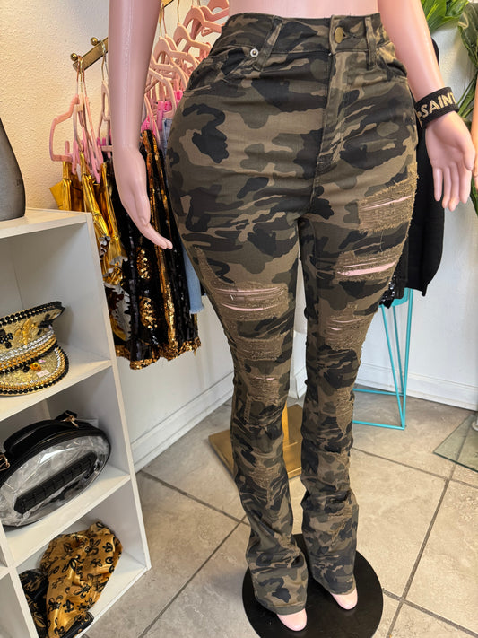 Stacked Distressed Camo