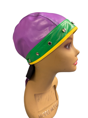 Mardi Gras Biker Cap