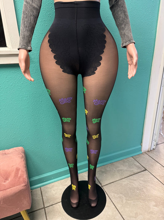 Mardi Gras Pantyhose