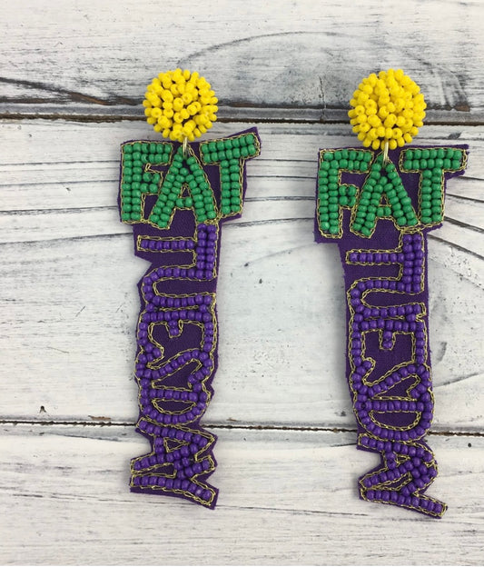 Mardi Gras Earrings