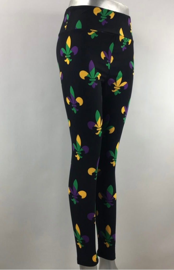 Mardi Gras Leggings