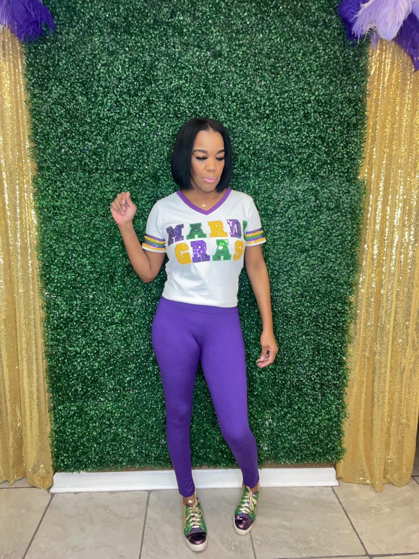 Mardi Gras Leggings