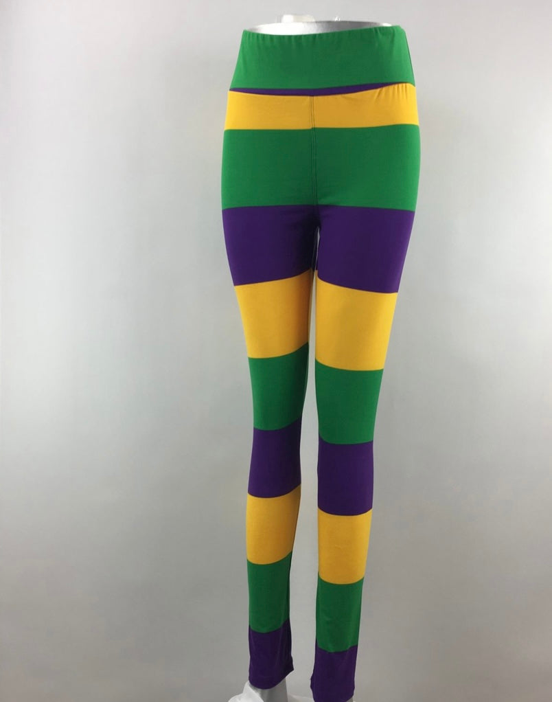 Mardi Gras Leggings